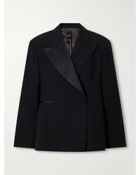 Wales Bonner - Gallery Satin-Trimmed Wool-Twill Jacket - Lyst