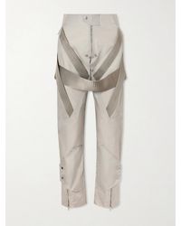 Rick Owens - Megastrapped Motopants Belted Shell Straight-Leg Pants - Lyst