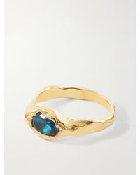 SIMUERO - Faro Formentor-Plated Sterling And Cubic Zirconia Ring - Lyst