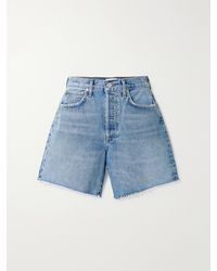 Citizens of Humanity - Marlow Frayed Denim Shorts - Lyst