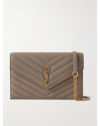 Saint Laurent - Cassandre Matelassé Textured-Leather Shoulder Bag - Lyst
