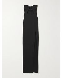Nensi Dojaka - Strapless Cutout Stretch-Jersey Maxi Dress - Lyst