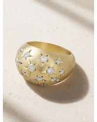 Jenna Blake - Stardust Dome 18-Karat Diamond Ring - Lyst