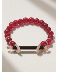 ANANYA - Chakra Armband Mit Mehreren Steinen Und Details Aus 18 Karat Roségold - Lyst
