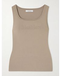 Max Mara - Tanktop Aus Strick Mit Prägung - Lyst