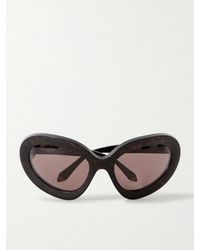 Alaïa - Round-Frame Acetate Sunglasses - Lyst
