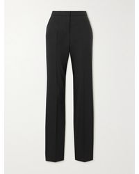 Another Tomorrow - Net Sustain Pleated Merino Wool Straight-Leg Pants - Lyst