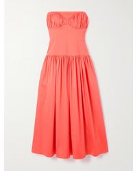 TOVE - Lauryn Cotton-Blend Poplin Midi Dress - Lyst