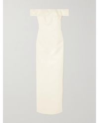 Gabriela Hearst - Net Sustain Sloane Off-The-Shoulder Organic Wool And Silk-Blend Maxi Dress - Lyst