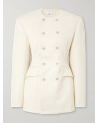 Wardrobe NYC - Rhw Double-Breasted Twill Mini Dress - Lyst