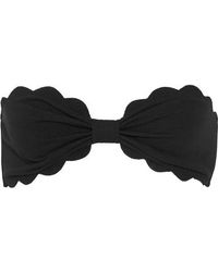 Marysia Swim Antibes Bandeau-bikini-oberteil Mit Wellenkanten - Schwarz