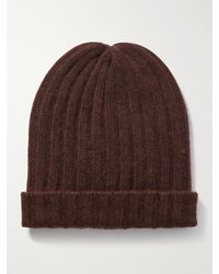 The Elder Statesman - Ranger Ribbed Cashmere Beanie - Lyst