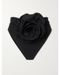 Magda Butrym - Appliquéd Ruched Bikini Briefs - Lyst
