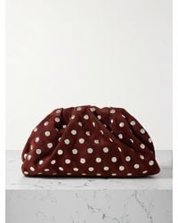 Loeffler Randall - Bailey Clutch Aus Veloursleder Mit Nieten Und Lederbesatz - Lyst