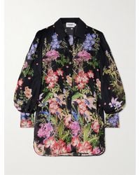 Charo Ruiz - Aster Bluse Aus Voile Aus Einer Baumwollmischung Mit Blumenprint - Lyst