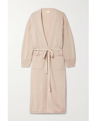 Eres Boy Belted Wool And Cashmere-blend Robe - Natural