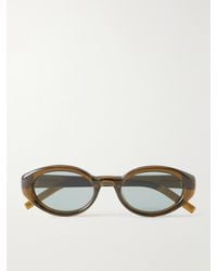 Saint Laurent - Sl 567 Plump Cat-Eye Injected Sunglasses - Lyst