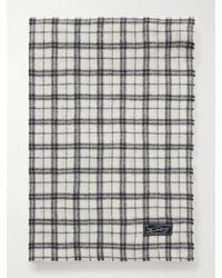 mfpen - Facade Checked Felted Wool Scarf - Lyst