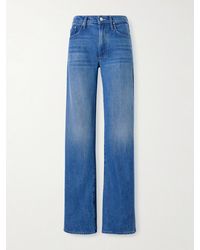 Mother - The Mid Rise Lasso Sneak Straight-Leg Jeans - Lyst