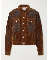 Acne Studios - Flocked Denim Jacket - Lyst