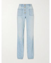 Valentino Garavani - High-Rise Straight-Leg Jeans - Lyst