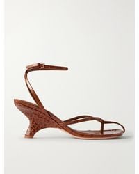 Jonathan Simkhai - Kelsey Croc-Effect Leather Sandals - Lyst