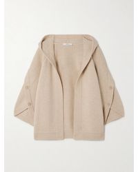 Max Mara - Vals Hooded Wool And Cashmere-Blend Cardigan - Lyst