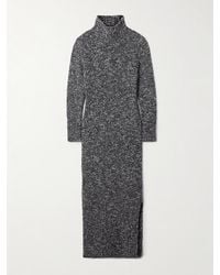 Brandon Maxwell - The Frankie Wool-Blend Bouclé Turtleneck Maxi Dress - Lyst