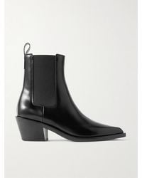 Gianvito Rossi - Wylie Dover 45 Glossed-Leather Chelsea Boots - Lyst