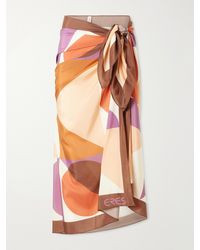 Eres - Luisa Printed Cotton And Silk-Blend Sarong - Lyst