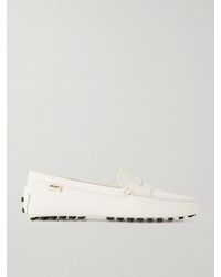 Tod's - Gommino Loafers Aus Strukturiertem Leder - Lyst
