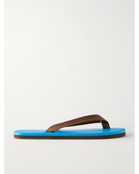 AURALEE - Leather Flip Flops - Lyst