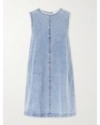 FRAME - Crochet Tide Organic Cotton-Blend Mini Dress - Lyst