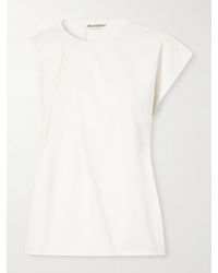 JW Anderson - Tie-Detailed Cotton Top - Lyst