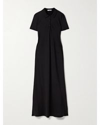 The Row - Valenit Cotton And Silk-Blend Jersey Maxi Shirt Dress - Lyst