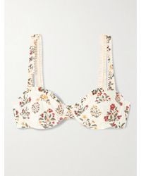 Agua Bendita - Agraz Andes Floral-Print Stretch Recycled Balconette Bikini Top - Lyst
