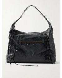 Balenciaga - Le City Medium Embellished Textured-Leather Shoulder Bag - Lyst