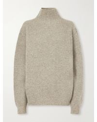 Lemaire - Ribbed Alpaca And Yak-Blend Sweater - Lyst