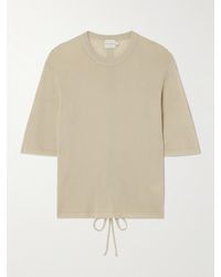 Deiji Studios - T-Shirt Aus Einer Gerippten Tencel-Lyocell-Mischung - Lyst
