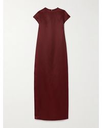 KHAITE - Lohan Silk-Gazar Maxi Dress - Lyst