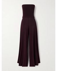 Alaïa - Strapless Jersey Jumpsuit - Lyst