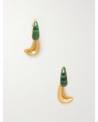 KHAITE - Cyclone-Plated Drop Earrings - Lyst