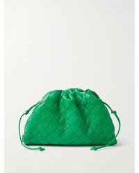 Bottega Veneta - Mini Intrecciato Leather Pouch Clutch - Lyst