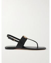 Tory Burch - Eleanor Embellished Leather Sandals - Lyst