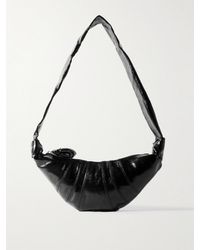 Lemaire - Croissant Small Paneled Coated-Canvas Shoulder Bag - Lyst