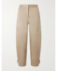 Proenza Schouler - Serene Cotton-Blend Twill Tapered Pants - Lyst