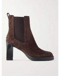 Tod's - Tronchetto Elastico 80 Suede Ankle Boots - Lyst