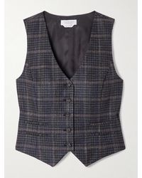 Gabriela Hearst - Coleridge Checked Wool And Silk-Blend Vest - Lyst