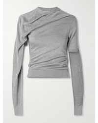 Acne Studios - Layered Silk-Jersey Top - Lyst