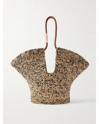 Zimmermann - Sac À Main En Raphia À Finitions En Cuir Et À Ornement Goldentime Medium - Lyst
